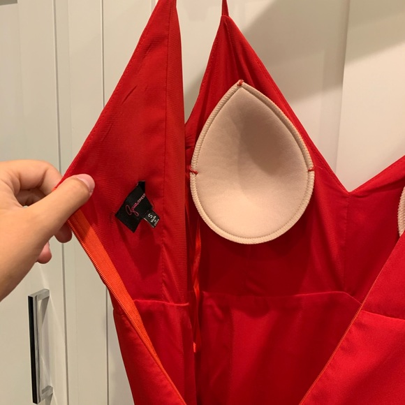 Aqua Ruffle-Trim Gown - Picture 7 of 7